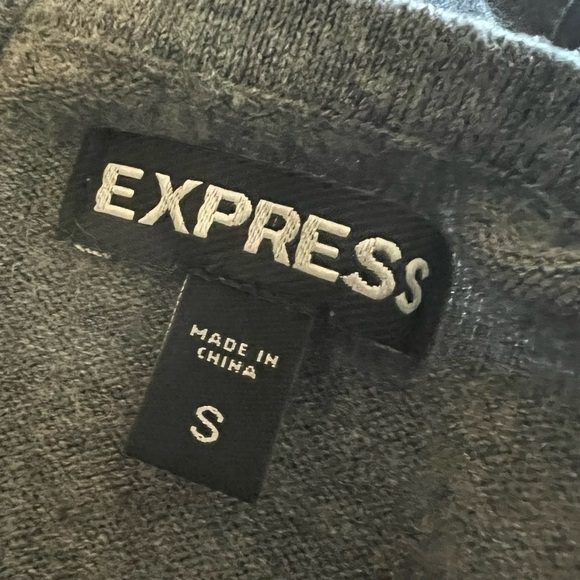 Express Gray Sweater Dress Small - Picture 8 of 11